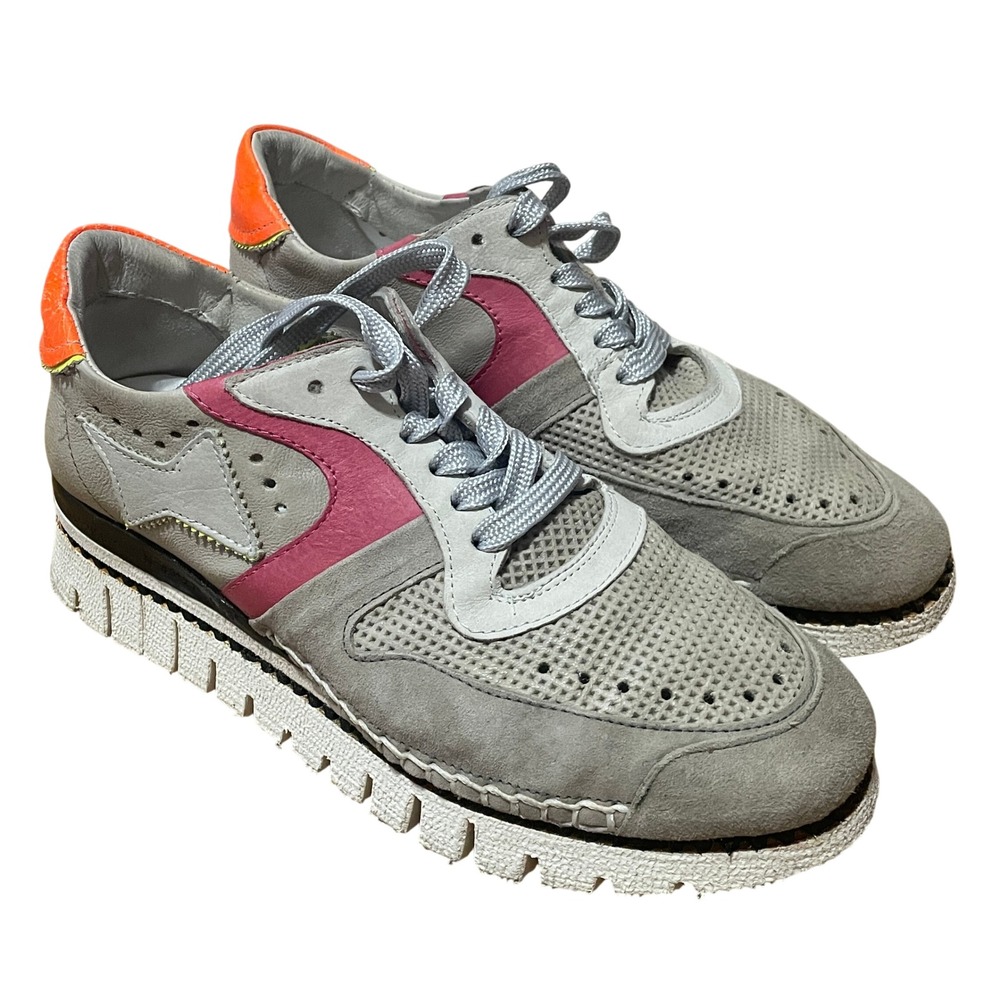 A.S. 98 Airstep Women Grey Suede Low Top Platform Sneakers EU 40 US 9-9.5